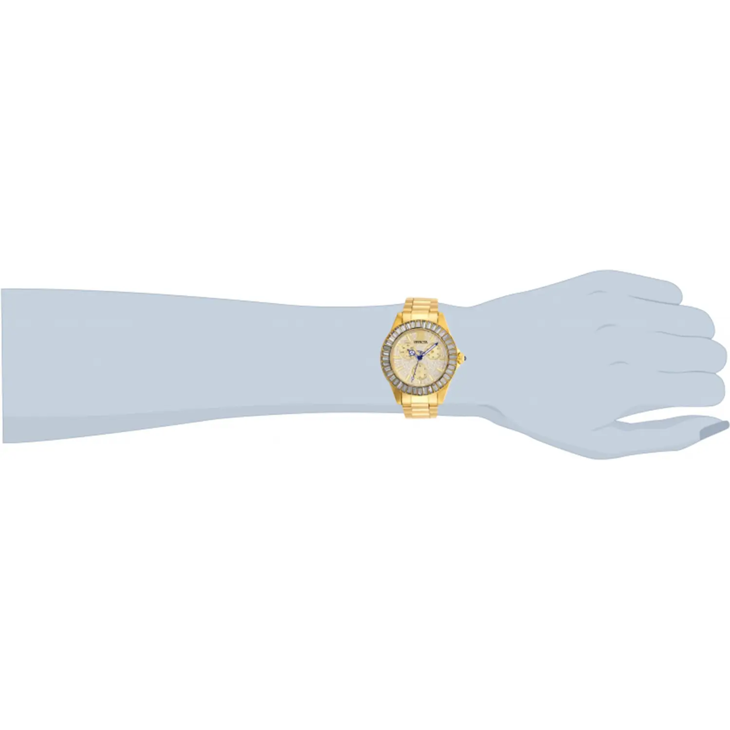 Invicta Women’s Angel Quartz Chrono 100m Gold Tone Stainless