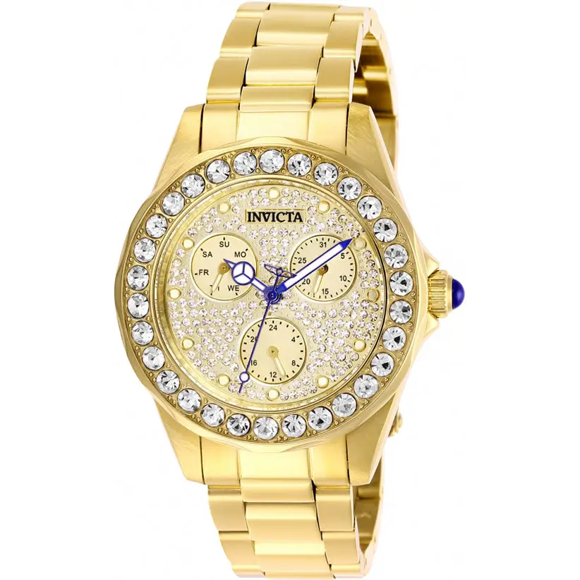 Invicta Women’s Angel Quartz Chrono 100m Gold Tone Stainless