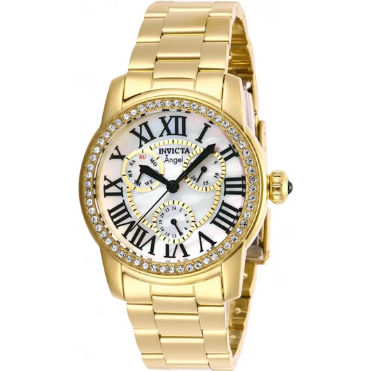 Invicta Women’s Angel Quartz Chrono 100m Gold Tone Stainless