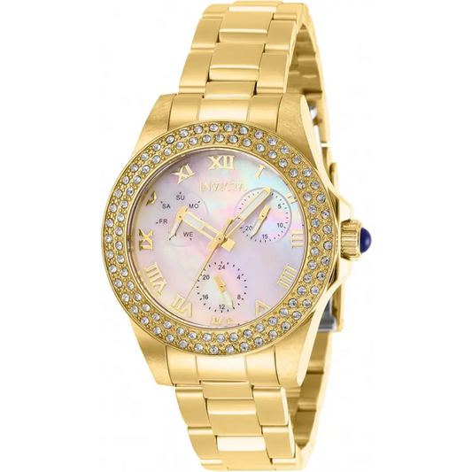 Invicta Women’s Angel Quartz Chrono 100m Gold Tone Stainless