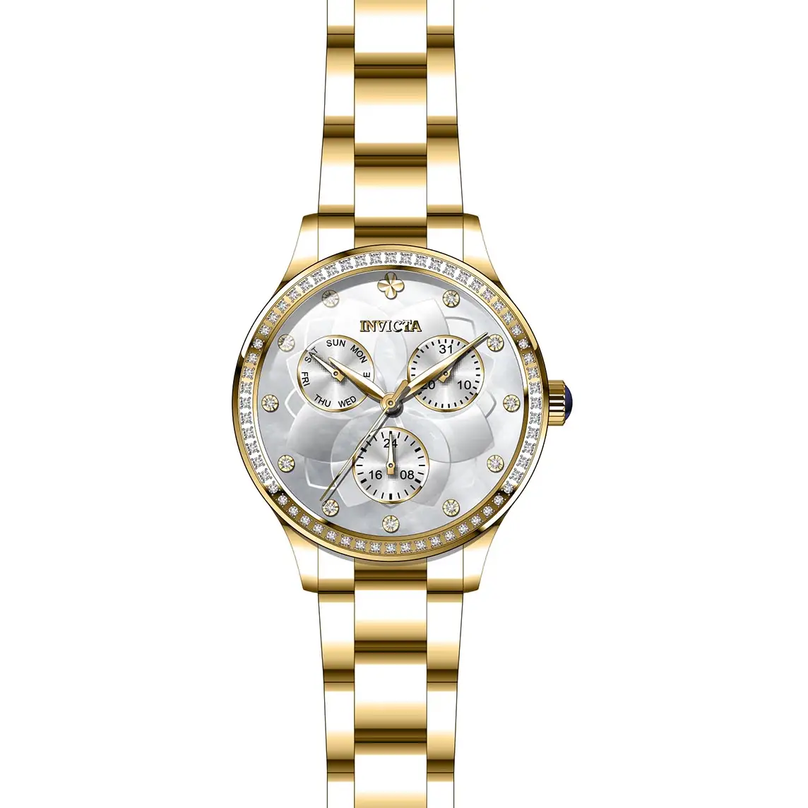 Invicta Women’s Angel Quartz Chrono 100m Gold Tone Stainless