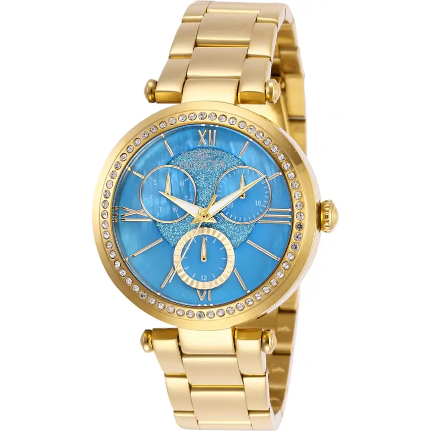 Invicta Women’s Angel Quartz Chrono 100m Gold Tone Stainless