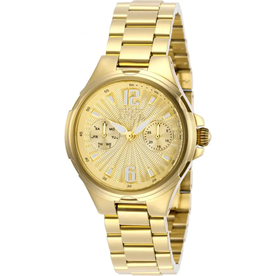 Invicta Women’s Angel Quartz Chronograph Gold Tone Stainless