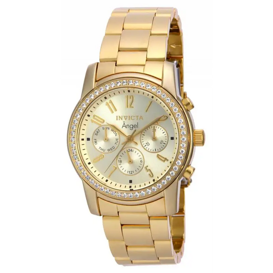 Invicta Women’s Angel Quartz Chronograph S. Steel Gold Tone