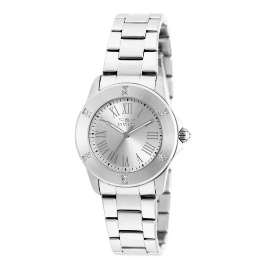 Invicta Women’s Angel Quartz Crystal Accented Stainless
