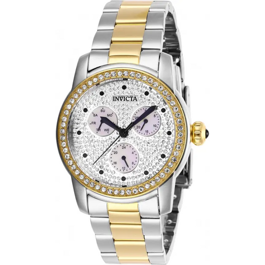 Invicta Women’s Angel Quartz Crystals Two Tone Stainless