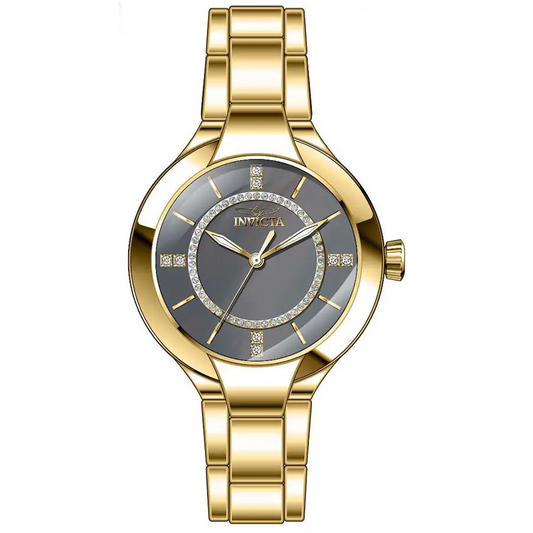 Invicta Women’s Angel Quartz Grey Dial Gold Tone Stainless
