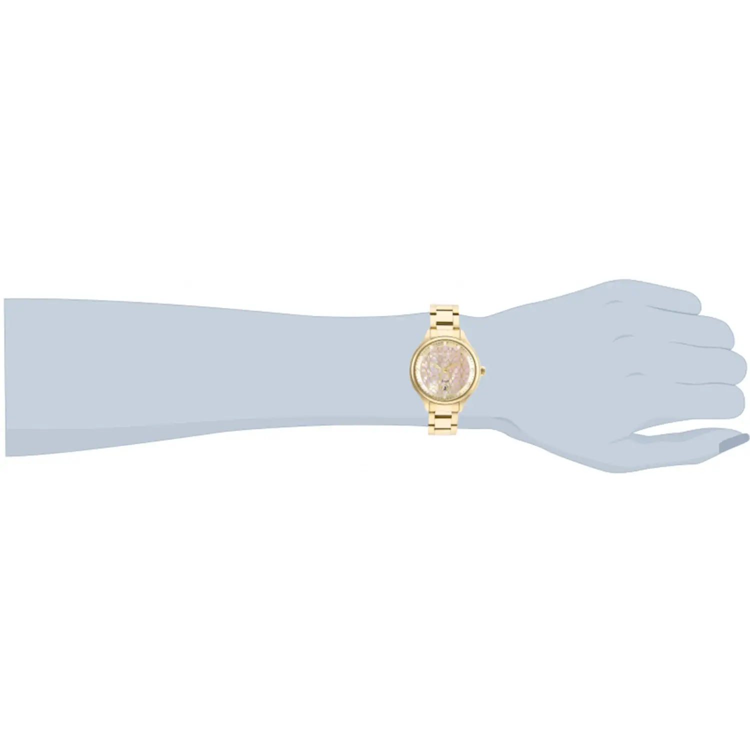 Invicta Women’s Angel Quartz MOP 100m Gold Tone Stainless