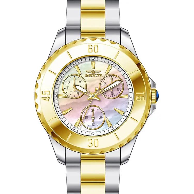 Invicta Women’s Angel Quartz MOP 100m Tone Tone Stainless