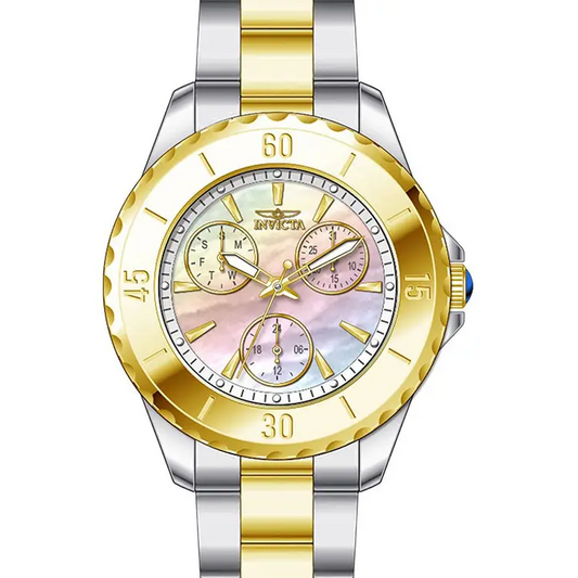Invicta Women’s Angel Quartz MOP 100m Tone Tone Stainless
