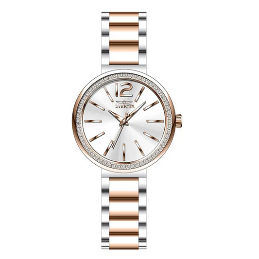 Invicta Women’s Angel Quartz Silver Dial Two Tone Stainless