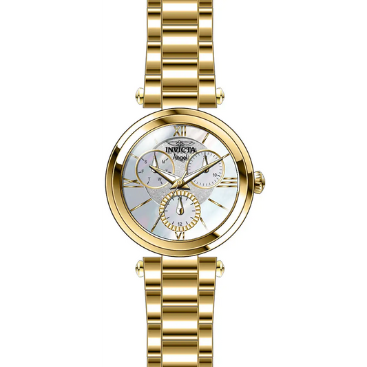 Invicta Women’s Angel Quartz White Dial Gold Tone Stainless