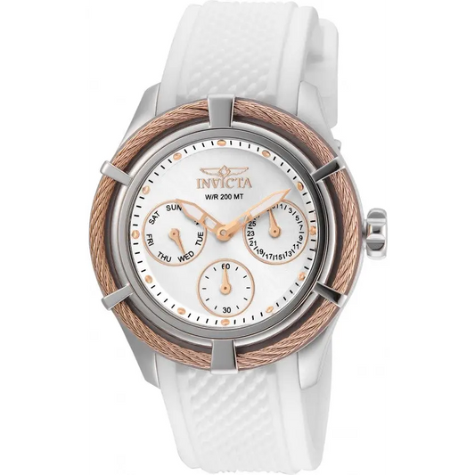 Invicta Women’s Bolt Chrono 200m Stainless Steel White