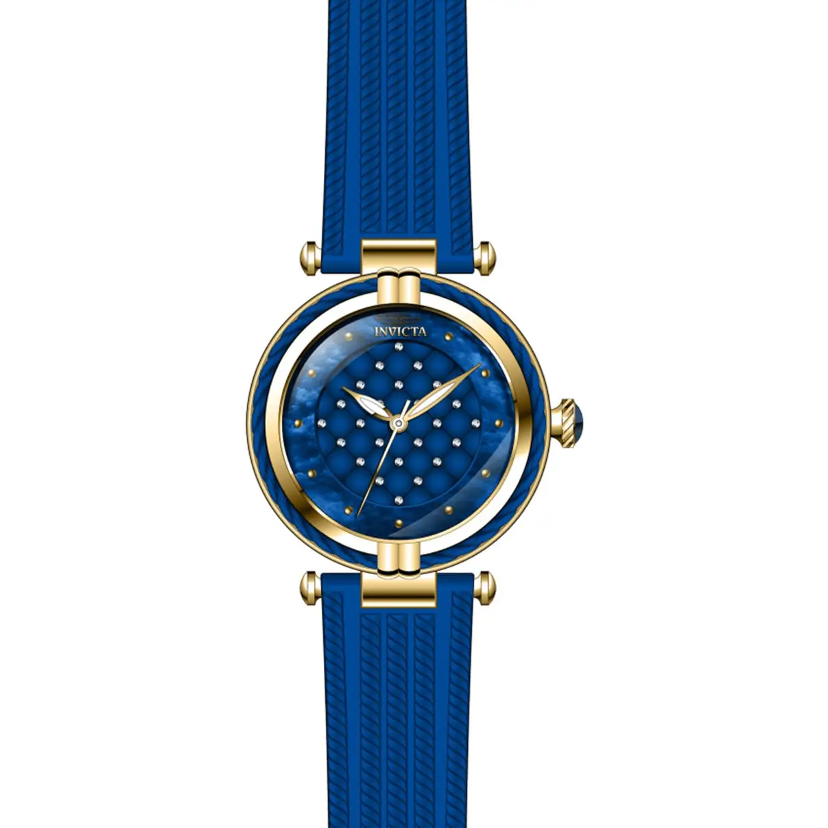 Invicta Women’s Bolt Gold Tone Stainless Steel/Blue