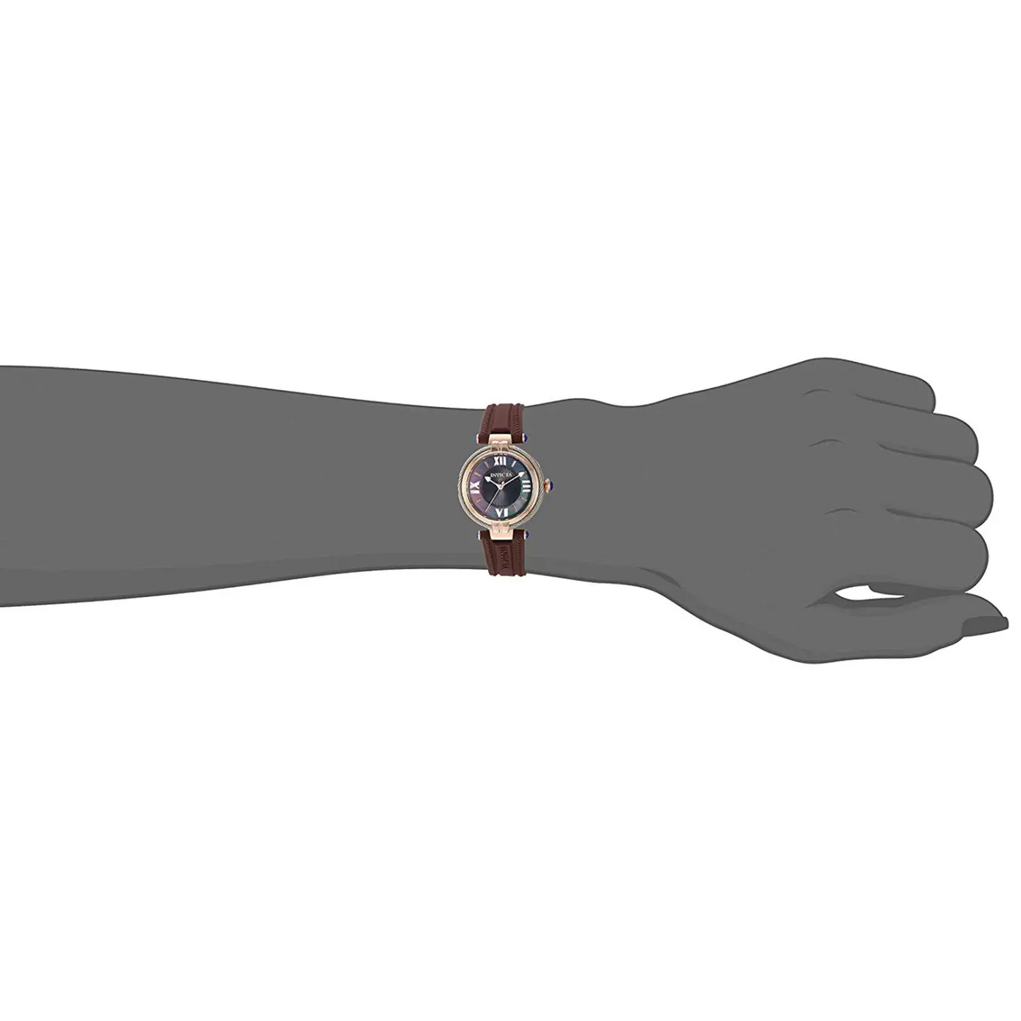 Invicta Women’s Bolt Quartz Black MOP Stainless Steel/Brown