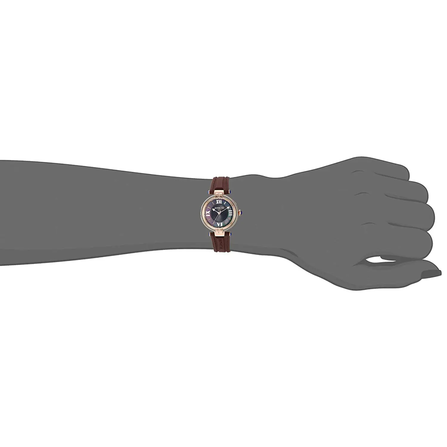 Invicta Women’s Bolt Quartz Black MOP Stainless Steel/Brown