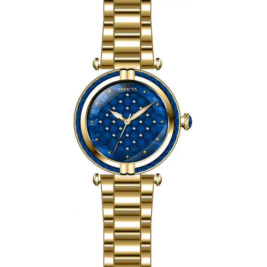 Invicta Women’s Bolt Quartz Blue Dial 100m Gold Tone