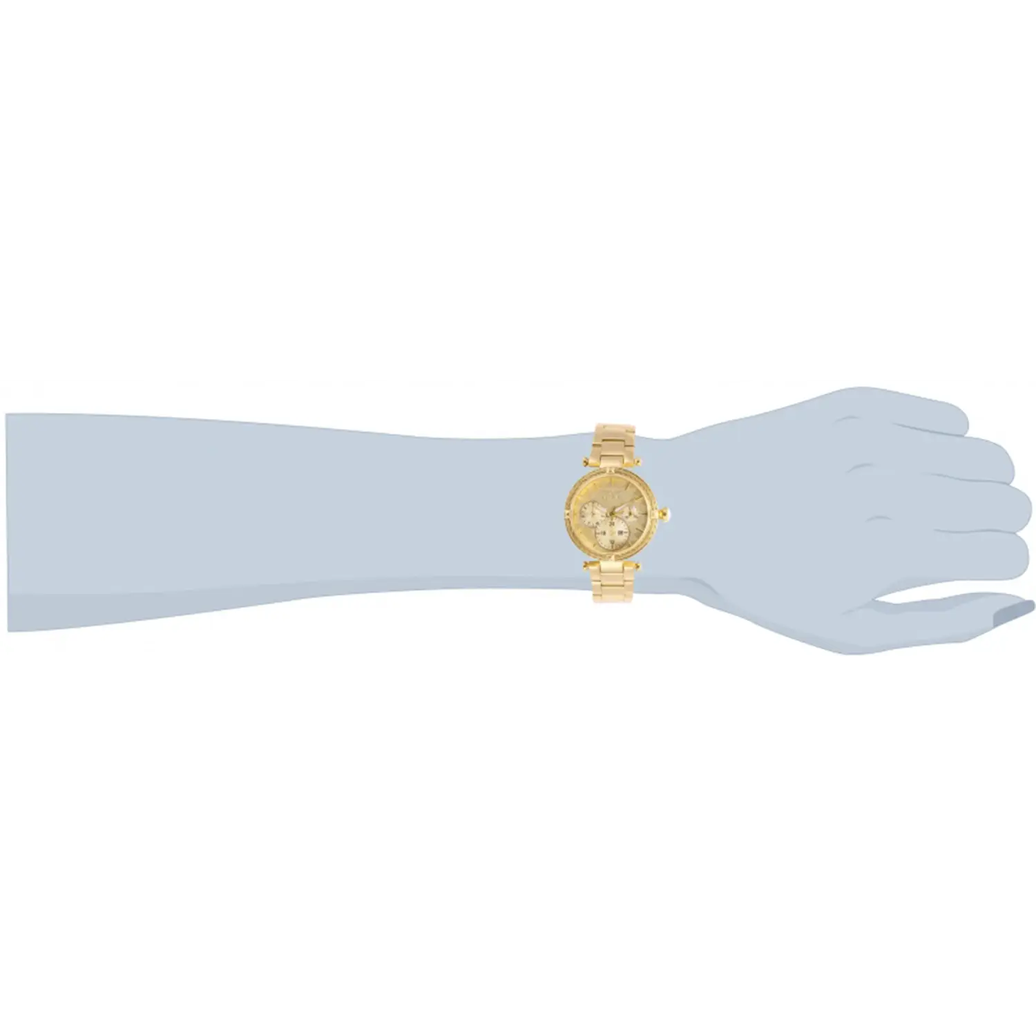 Invicta Women’s Bolt Quartz Chrono 100m Gold Tone Stainless