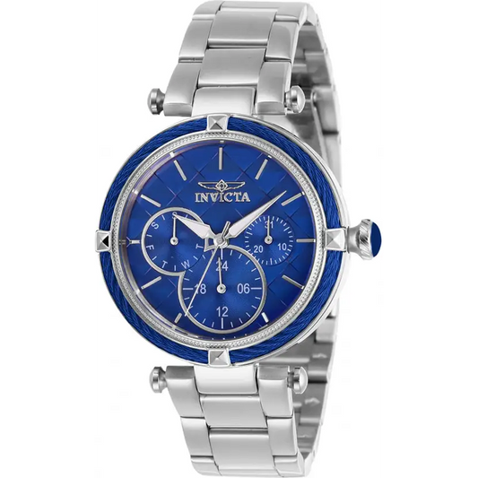 Invicta Women’s Bolt Quartz Chrono Blue Dial 100m Stainless