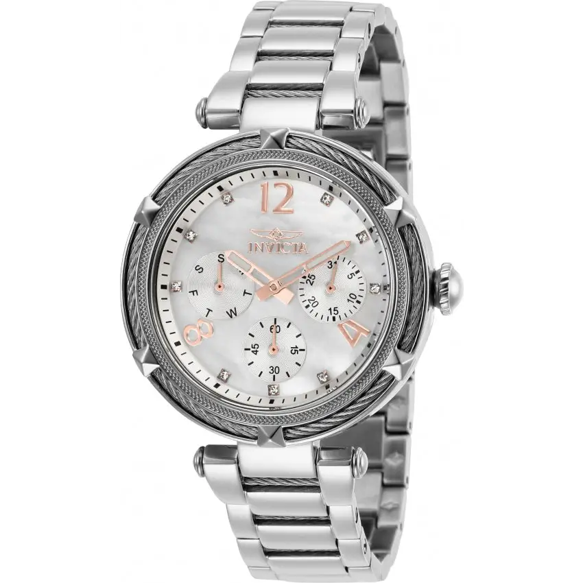 Invicta Women’s Bolt Quartz Chrono Crystals Stainless Steel