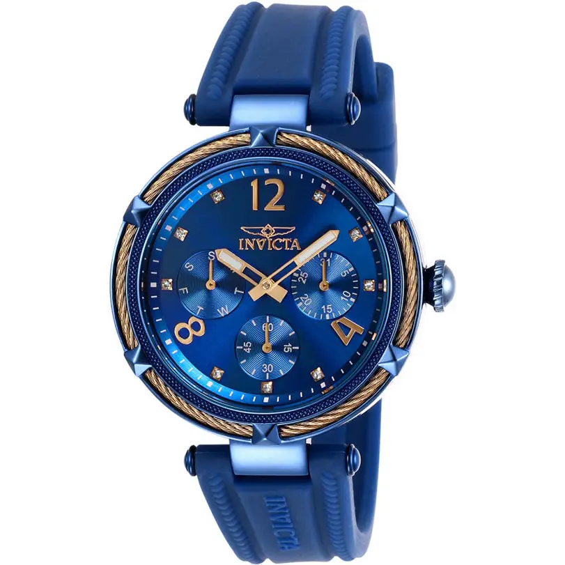 Invicta Women’s Bolt Quartz Crystals Stainless Steel/Blue