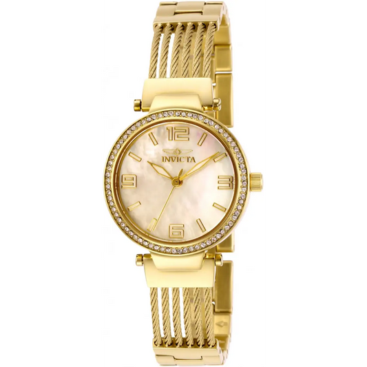 Invicta Women’s Bolt Quartz Gold Tone Stainless Steel Watch