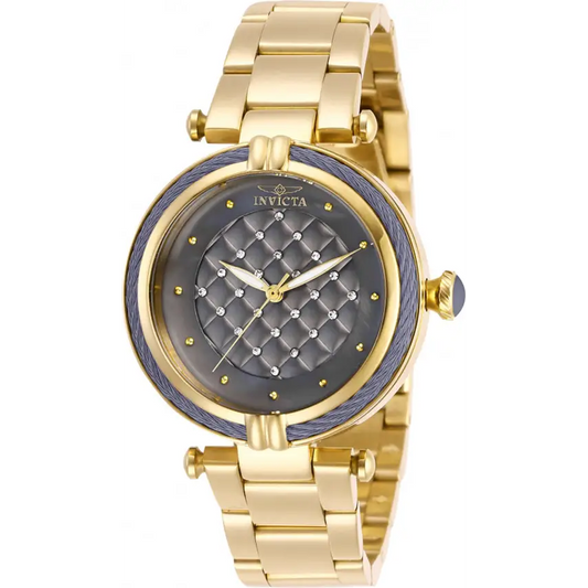 Invicta Women’s Bolt Quartz Gunmetal Dial Gold Tone
