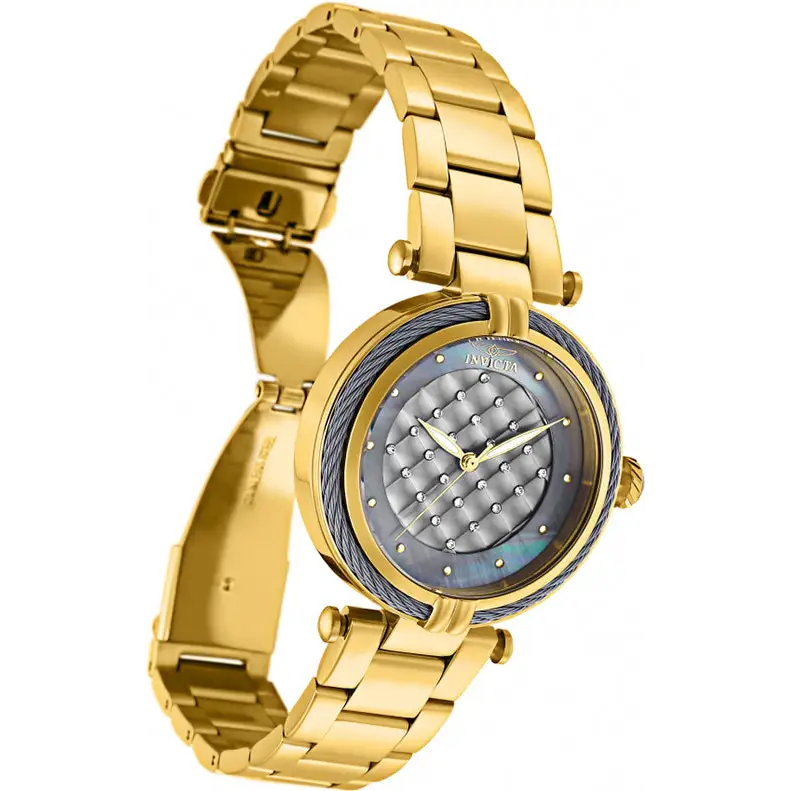 Invicta Women’s Bolt Quartz Gunmetal Dial Gold Tone