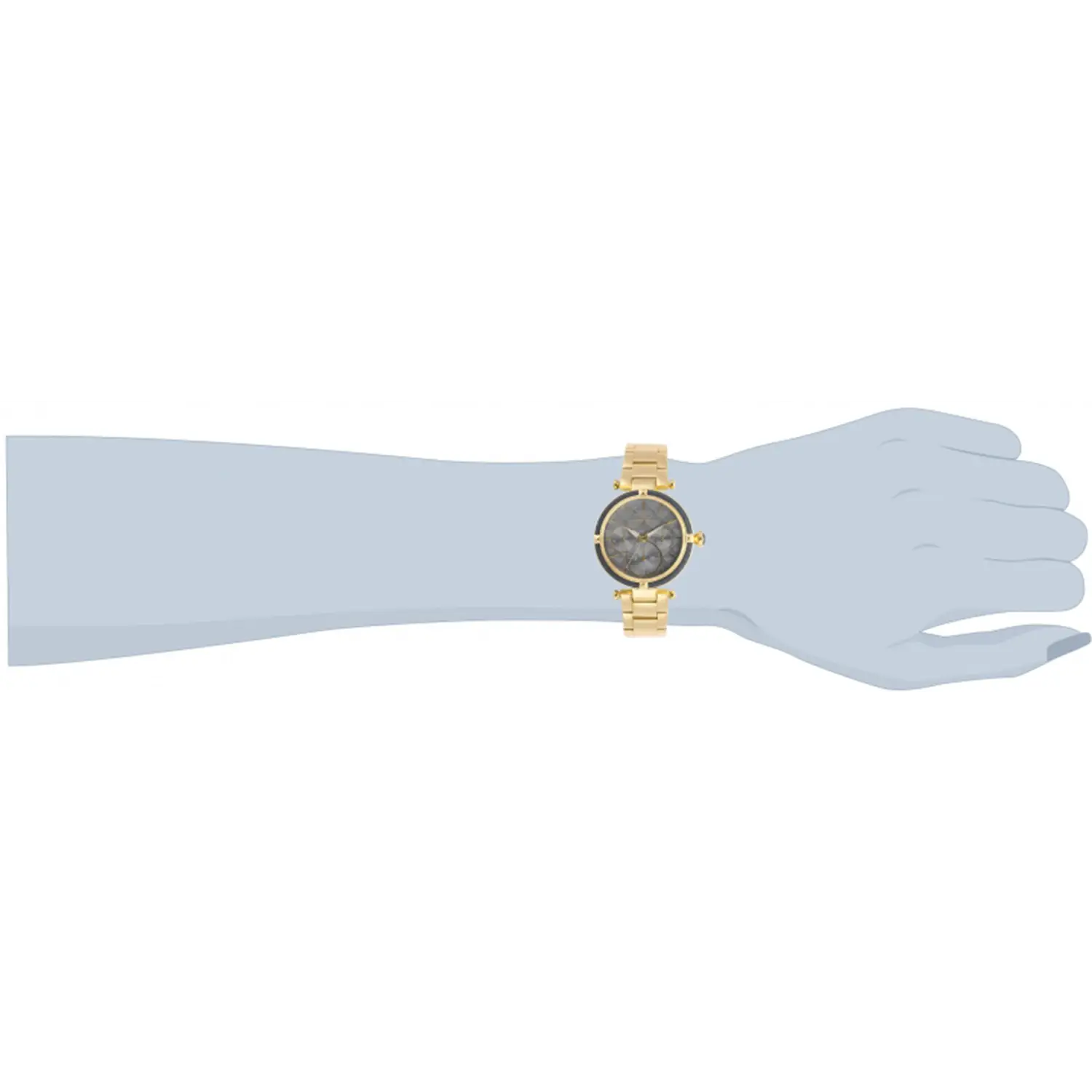 Invicta Women’s Bolt Quartz Gunmetal Dial Gold Tone