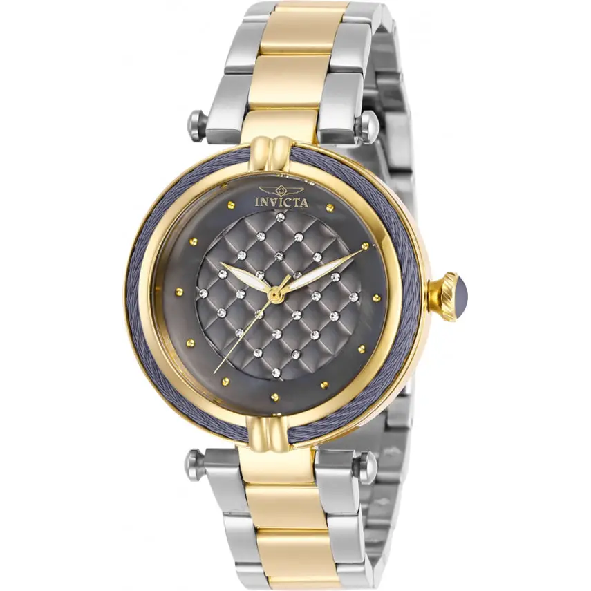 Invicta Women’s Bolt Quartz Gunmetal Dial Two Tone Stainless