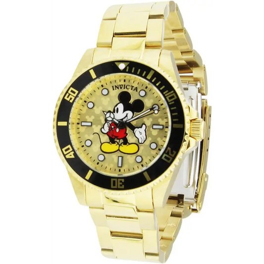 Invicta Women’s Disney Quartz 100m Gold Tone Stainless Steel