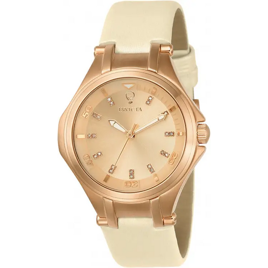 Invicta Women’s Gabrielle Union 100m Rose Gold Dial Leather