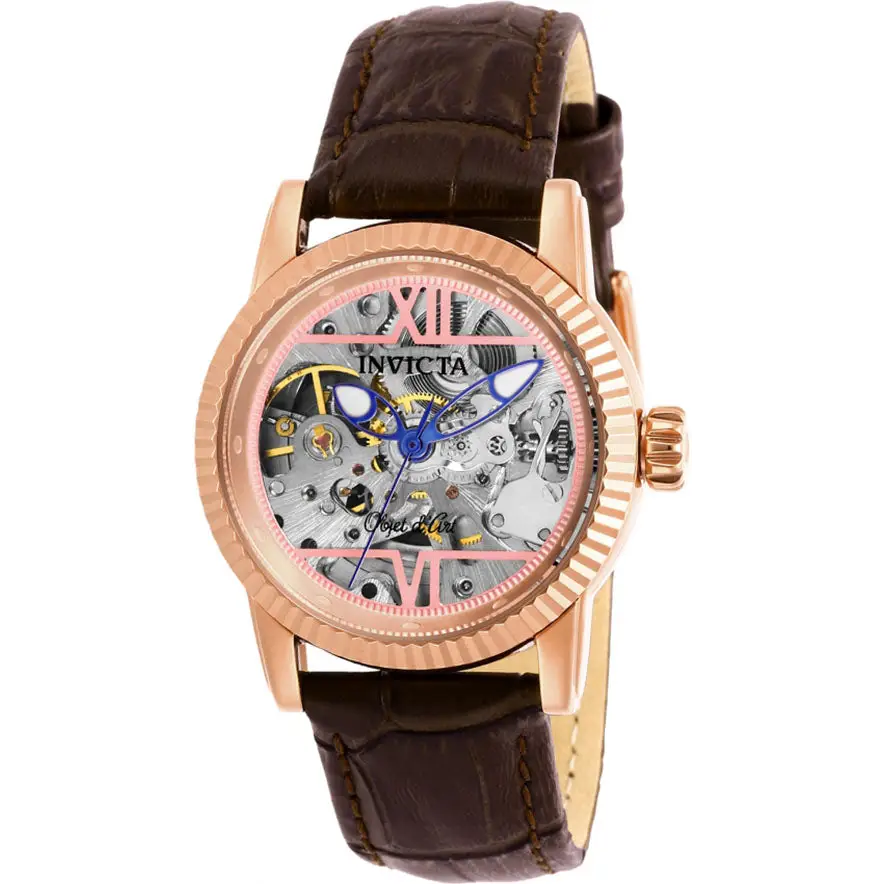 Invicta Women’s Objet D’Art Automatic Stainless Steel/Brown