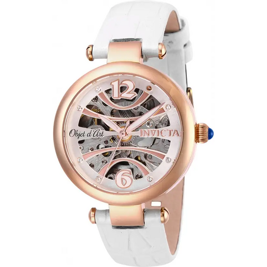 Invicta Women’s Objet D’Art Automatic Stainless Steel/White