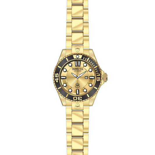 Invicta Women’s Pro Diver 300m Gold Dial Gold Plated