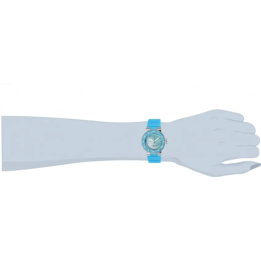 Invicta Women’s Pro Diver 300m Mother of Pearl S.Steel Blue