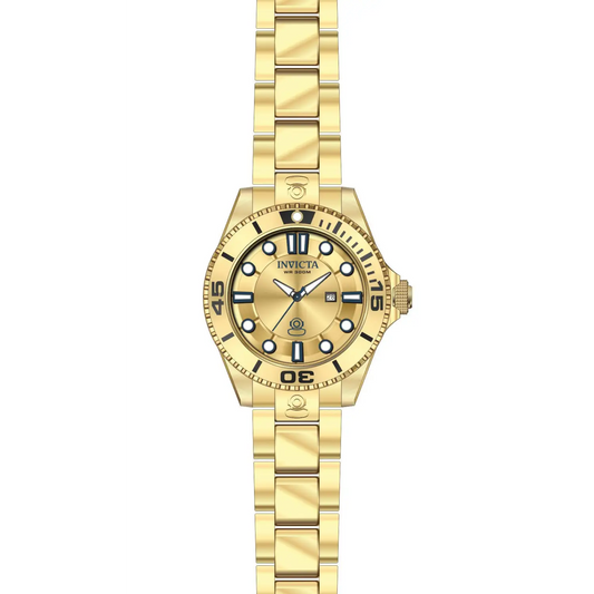 Invicta Women’s Pro Diver 300m Quartz Gold Plated Stainless