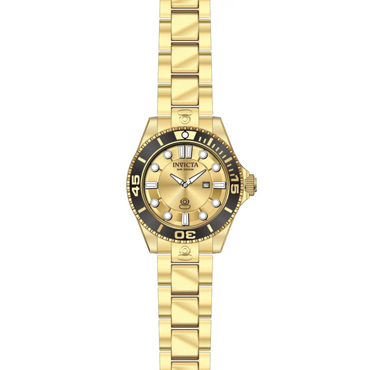 Invicta Women’s Pro Diver 300m Quartz Gold Plated Stainless