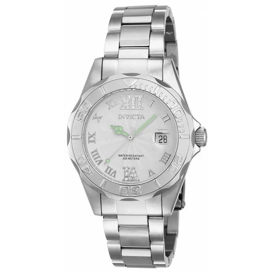 Invicta Women’s Pro Diver Analog 200m Quartz Stainless Steel