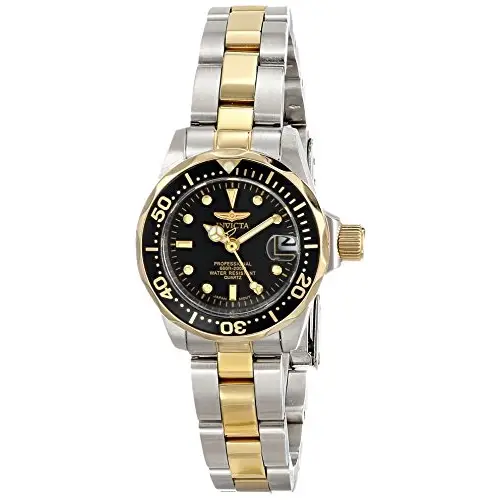 Invicta Women’s Pro Diver Quartz 200m Two Toned Stainless