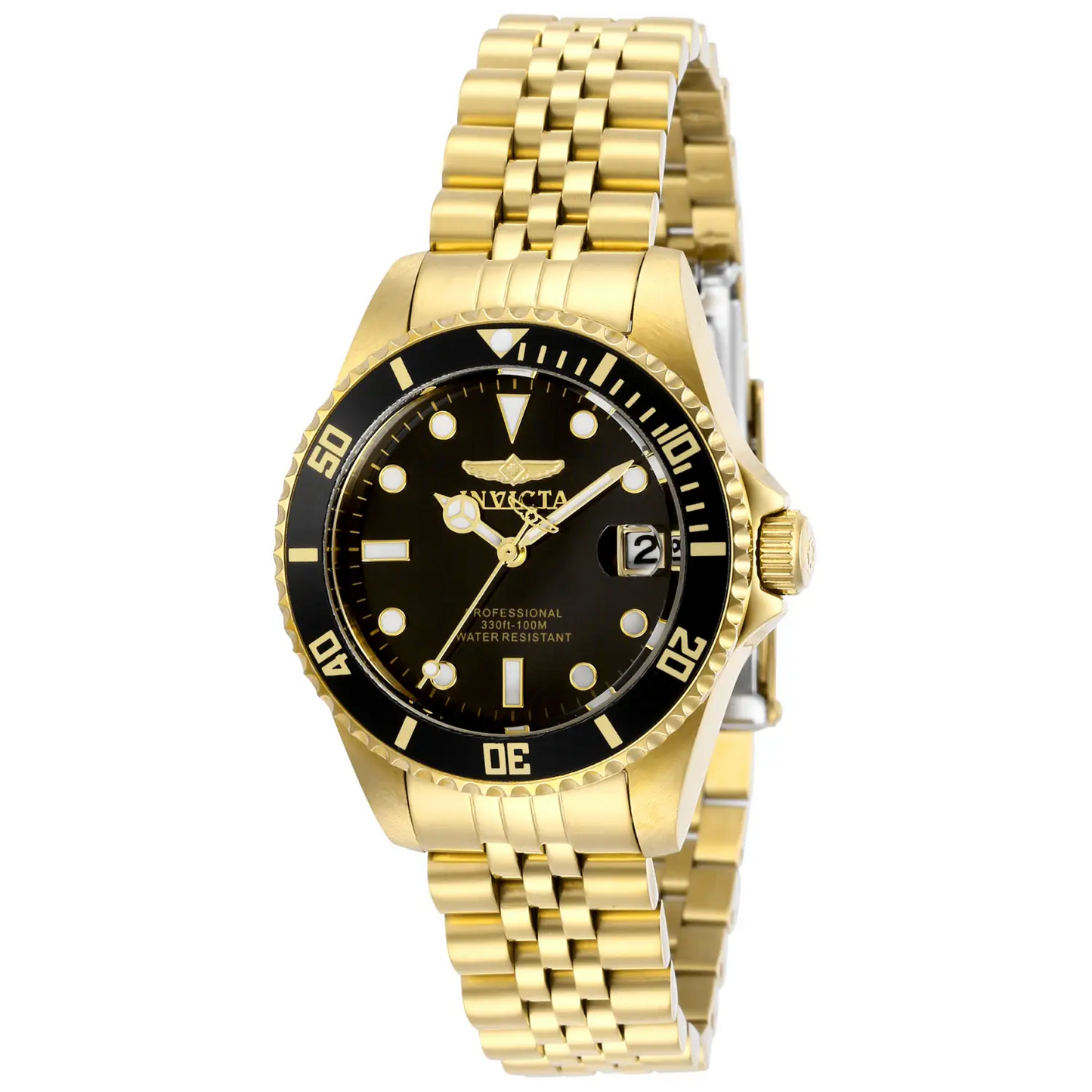 Invicta Women’s Pro Diver Quartz Stainless Steel Gold Plated
