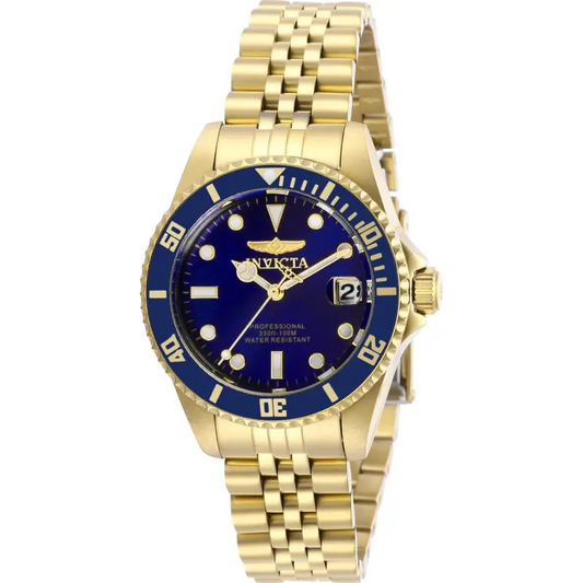 Invicta Women’s Pro Diver Quartz Stainless Steel Gold Plated