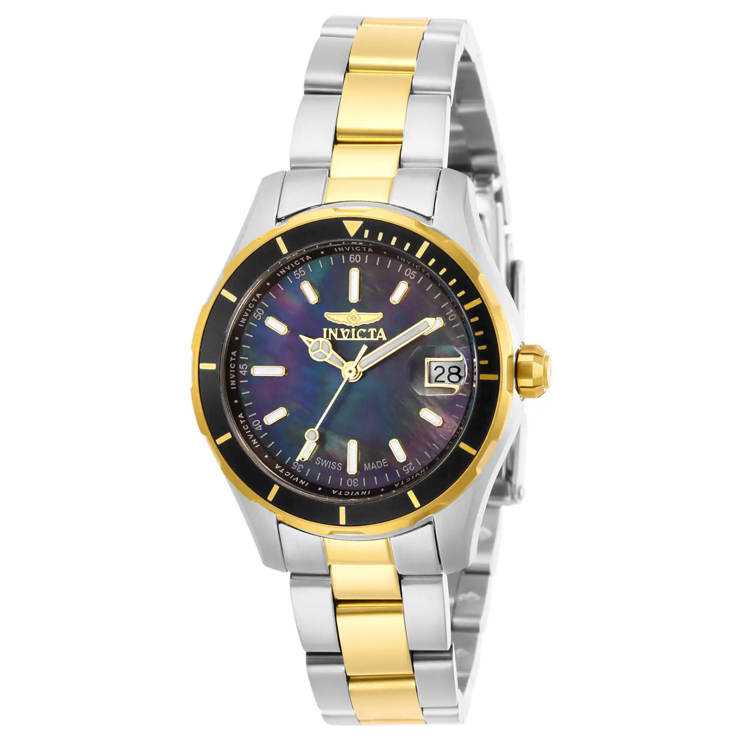 Invicta Women’s Pro Diver Quartz Stainless Steel Watch 28647