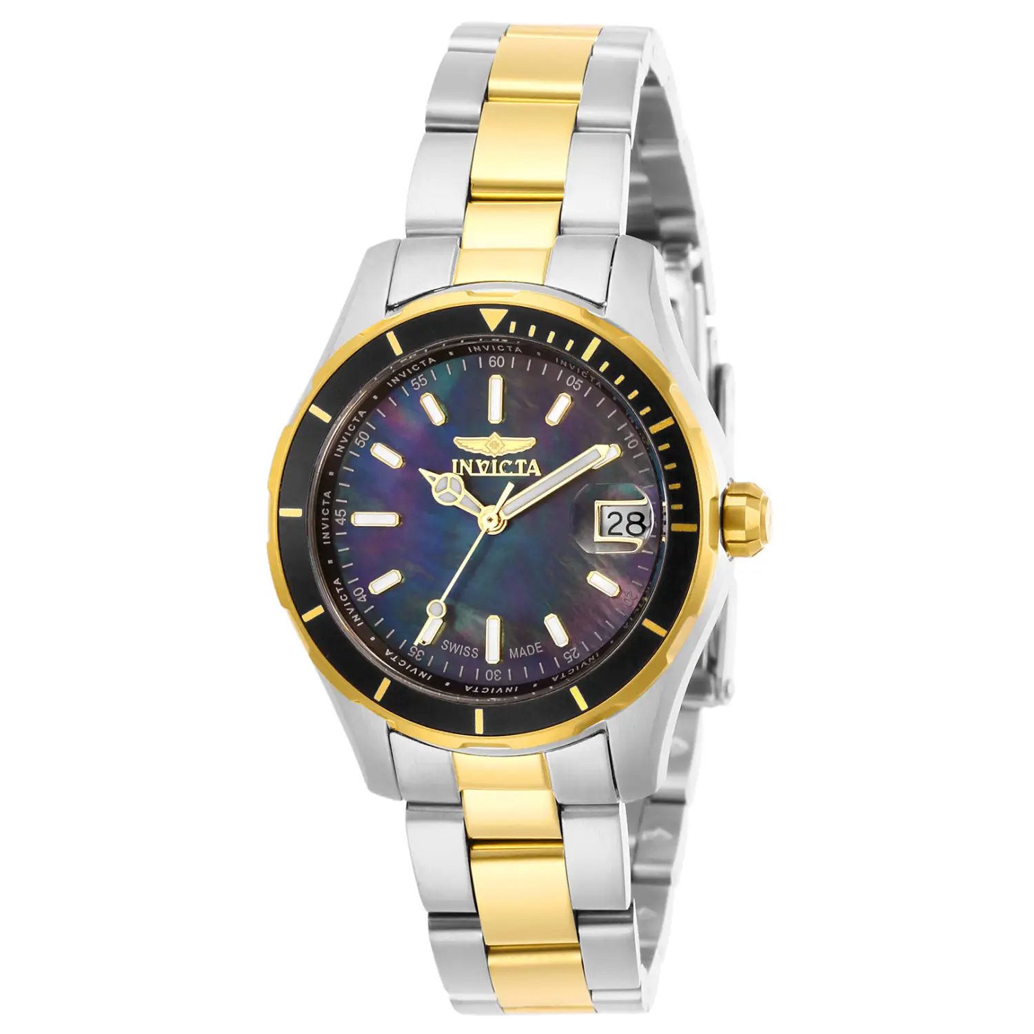 Invicta Women’s Pro Diver Quartz Stainless Steel Watch 28647