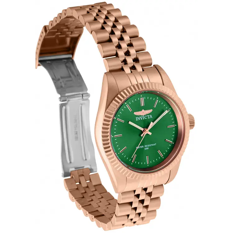 Invicta Women’s Specialty Green Dial Rose Gold Tone