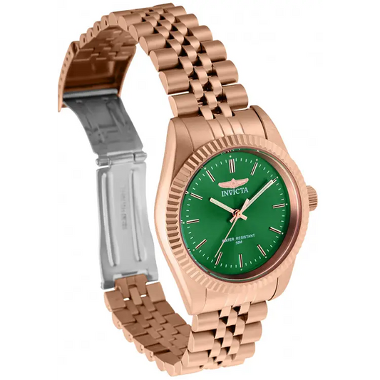 Invicta Women’s Specialty Green Dial Rose Gold Tone