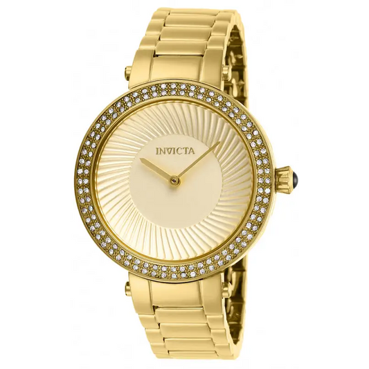Invicta Women’s Specialty Quartz 100m Gold Tone Stainless