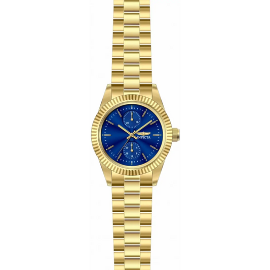 Invicta Women’s Specialty Quartz Blue Dial Gold Tone