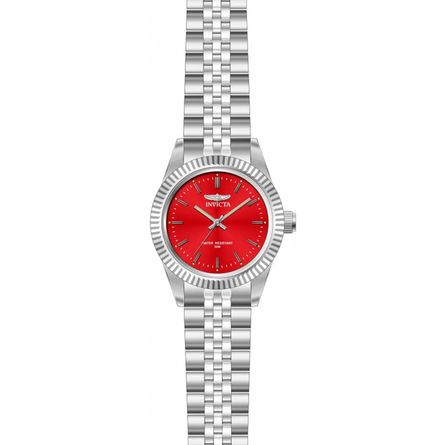 Invicta Women’s Specialty Red Dial Stainless Steel Watch