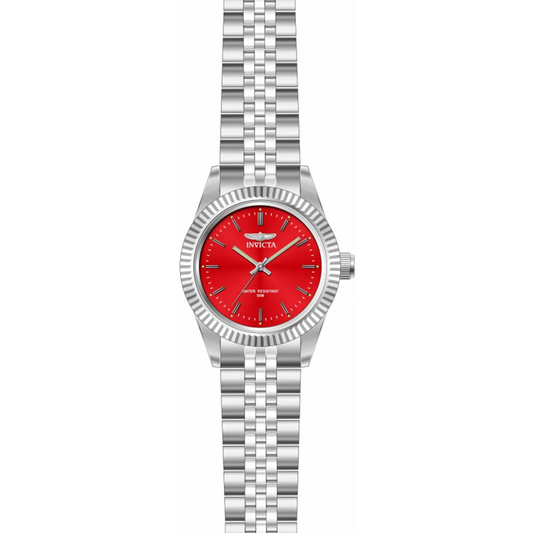 Invicta Women’s Specialty Red Dial Stainless Steel Watch